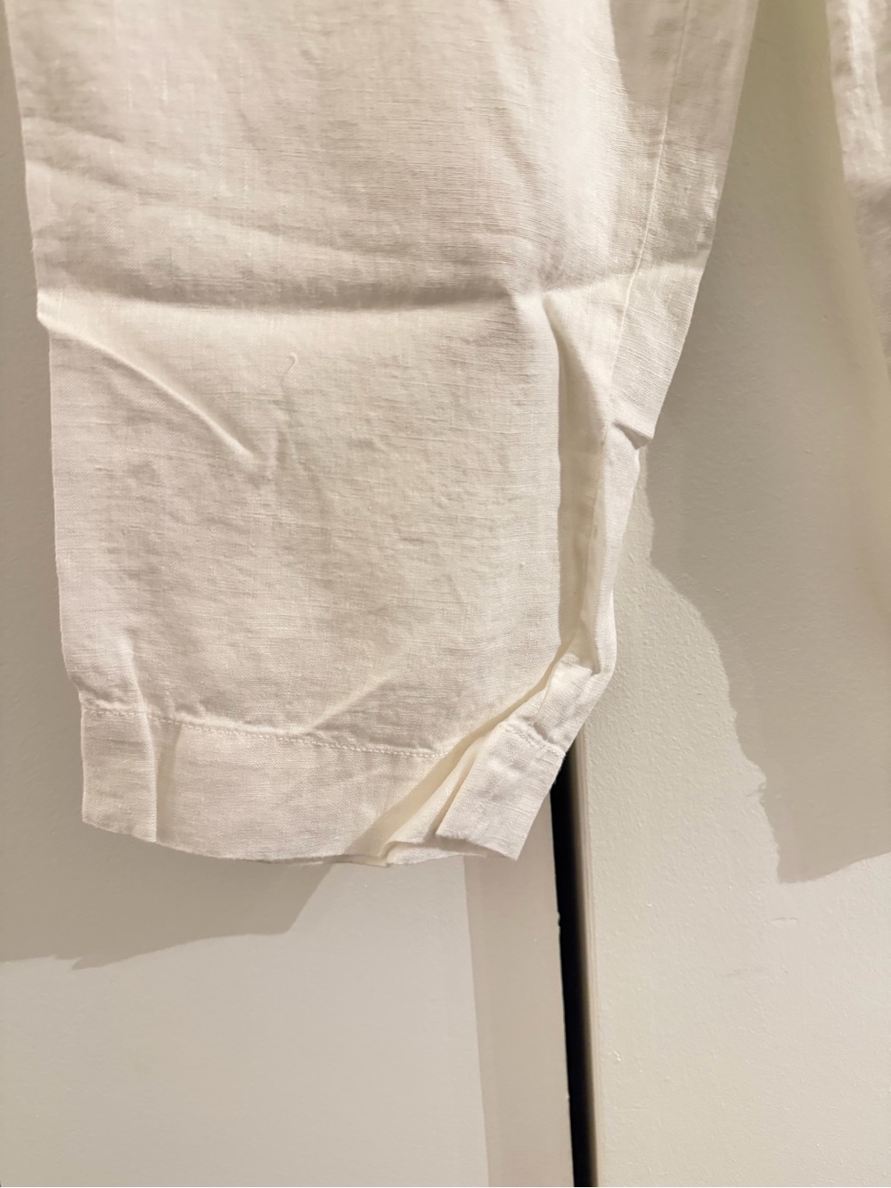 Vince White Drawstring Linen-Blend Joggers - Picture 4 of 11